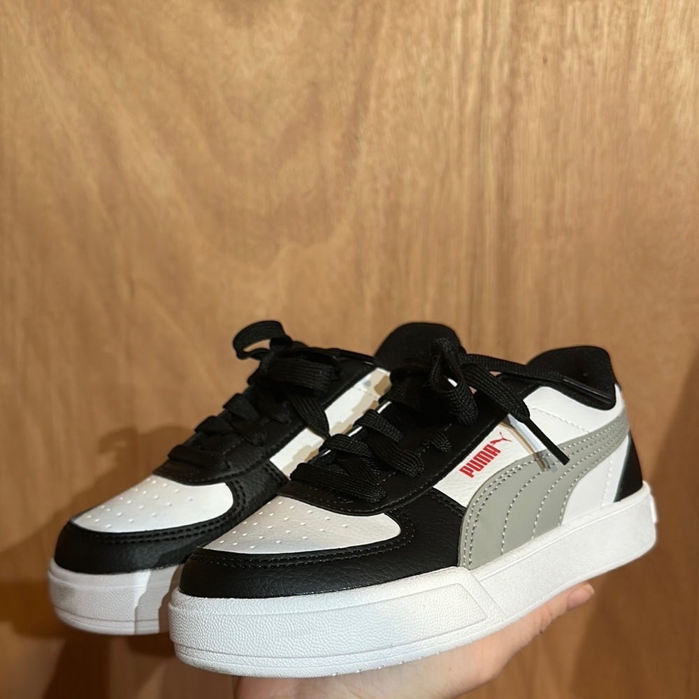Puma Black, White, and Gray Sneakers